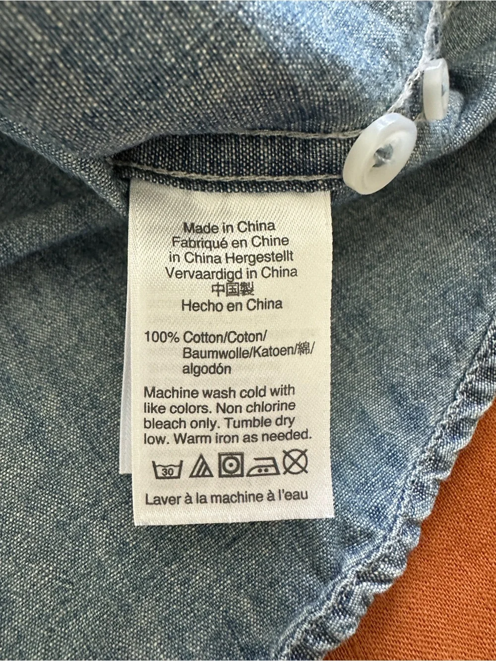 J. Crew Medium Blue Denim Shirt L